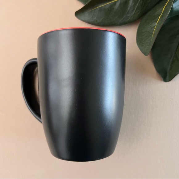 Majestic Steel Black & Red Ceramic Coffee Mug - Picture 3 of 6